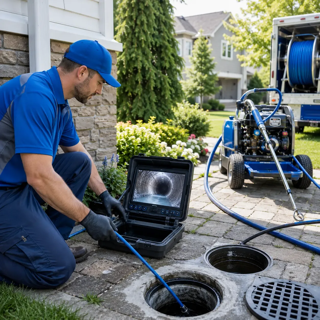 Outdoor drain cleaning professionals serving Clinton, ME