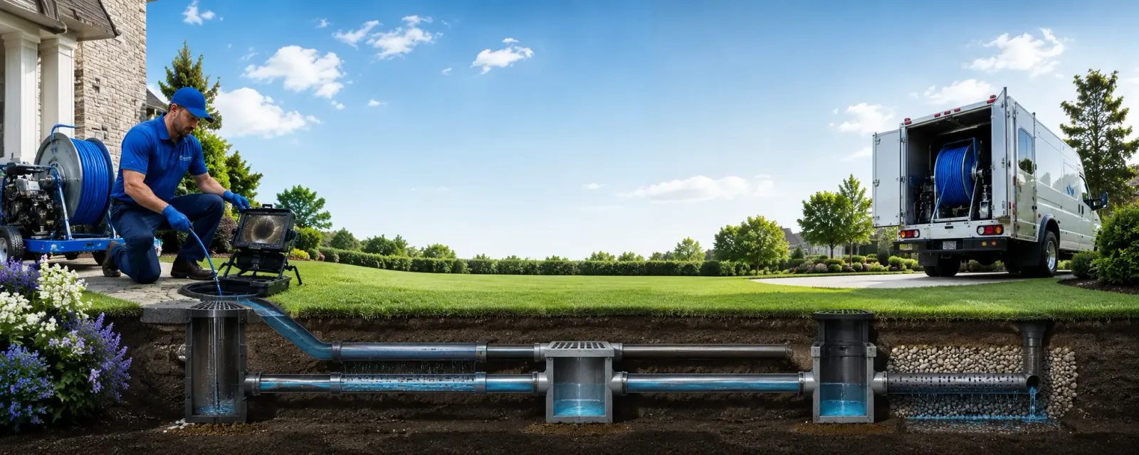 Outdoor drain cleaning information for Clinton, ME